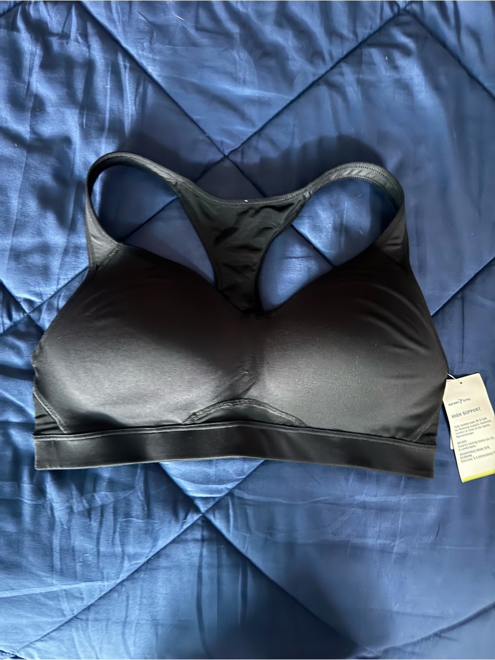 Old Navy Black Racerback Wireless Sports Bra